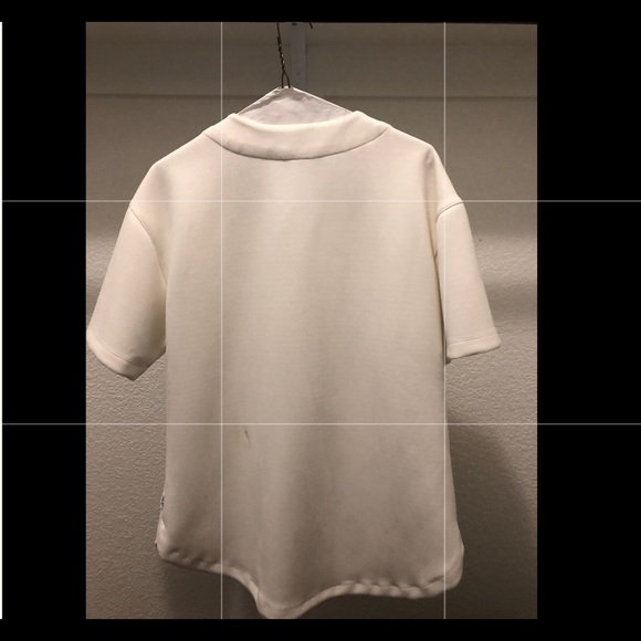 White All-Suede Jersey - Picture 2 of 3